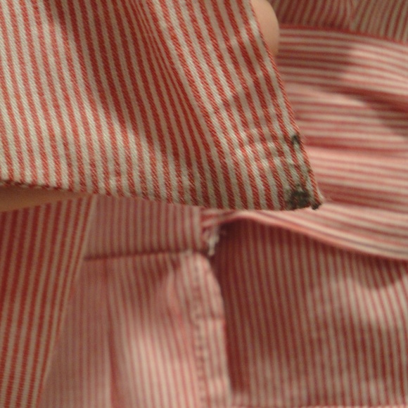 Red and White pinstripe sundress size small - Picture 6 of 8